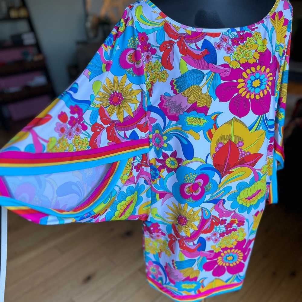 Fontaine Floral Dress Beach Cover-Up